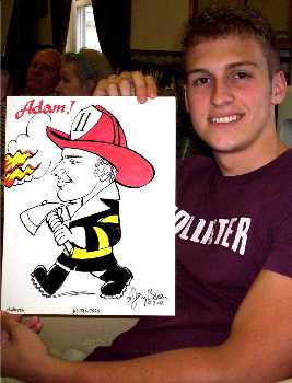 Baltimore caricature by Jerry Breen of Adam