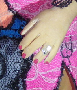 FKA Twigs doll engagement ring