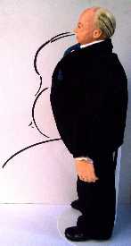 Alfred Hitchcock doll by Alesia Newman-Breen