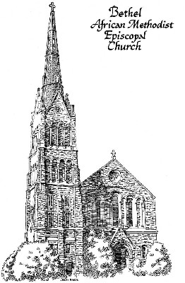 Bethel A.M.E. Baltimore architectural illustration
