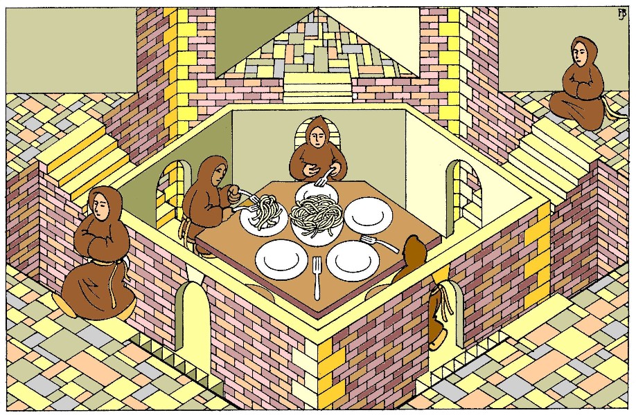 Microsoft Escher monks