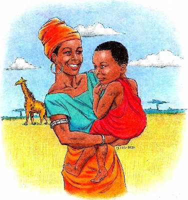 "Most Beautiful Woman" book illustration