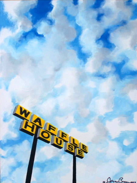 popart painting pop art painting waffle house painting Breen painting