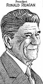 Ronald Reagan by Jerry Breen