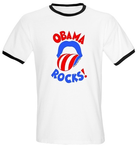 Obama rocks! Obama shirt Obama t-shirt